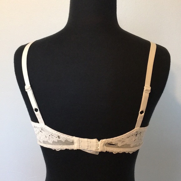VTG Barely There Lace Unlined Sheer Bra, 34C - Picture 3 of 9
